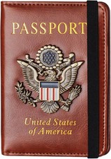Passport Holder Cover and Card Case Slot Combo RFID Blocking