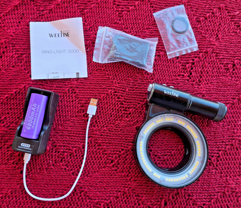 Weefine Ring Light 3000 Ring Illuminator/Flash with M67 Thread