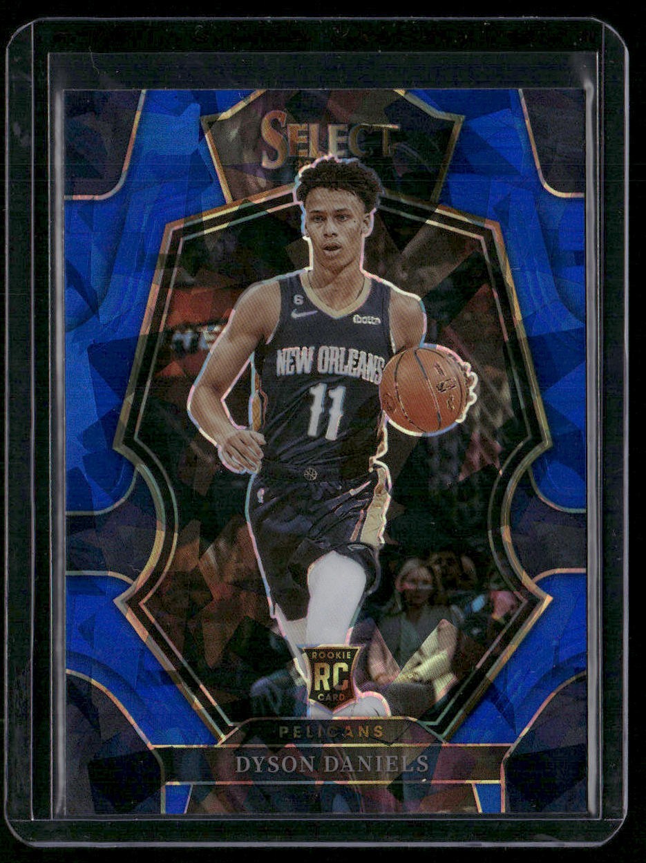 2022-23 Panini Select #172 Dyson Daniels Blue Cracked Ice Prizms