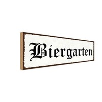 Holzschild 10X27 Cm Alkohol Birgarten Essen Trinken Deko Geschenk Holz Schild