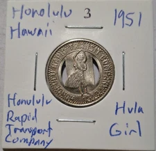 Honolulu, Hawaii - Honolulu Rapid Transit Company LTD Hula Girl HI 240 E (3)