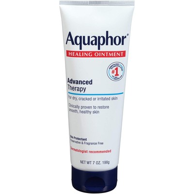Aquaphor Healing Ointment Advanced Therapy For Dry Cracked or Irritated Skin 7oz