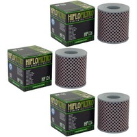 ÖLfilter Set 3 StüCk Hiflo HF126 FüR Kawasaki Z Z/Zg 1000 Z1 1300 Z1A Z1B Z1R