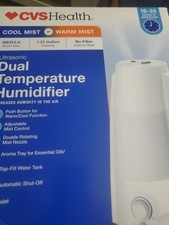 CVS Health Dual Temperature Ultrasonic Humidifier Warm Cool Mist 1.32 Gal