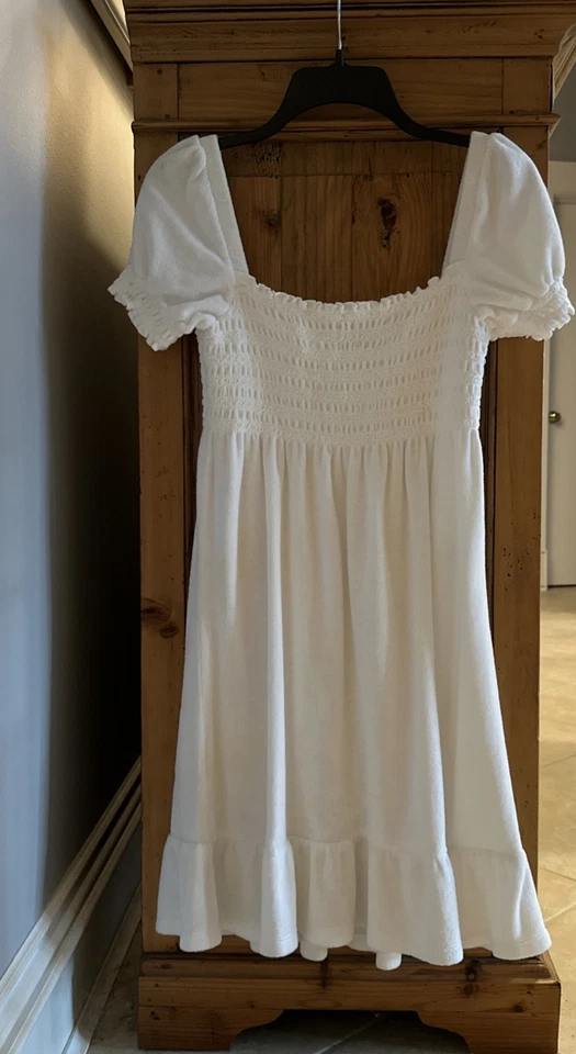 Vestido Vintage Juicy Couture Verde Calado Terry Paño Natación Cubrir Y2K Mediano Foto 2 de 4