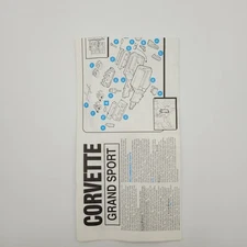 Accurate Miniatures 1/24 Corvette Grand Sport 5001 Parts instructions Directions