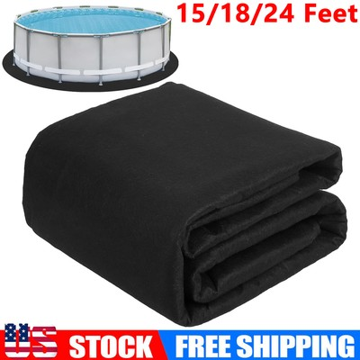 #ad 15 18 24 Foot Round Pool Liner Pad for Above Ground Swimming Pools Protect