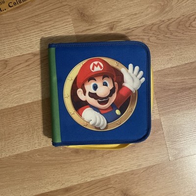 Nintendo 2DS 3DS XL DS DSi Lite Super Mario Bros Carry Case Blue -Used & Cleaned