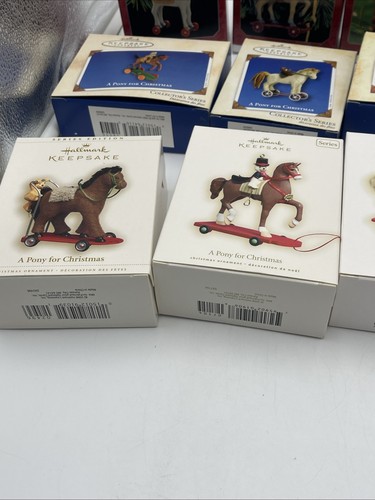 HALLMARK KIDDIE A PONY PER DECORAZIONI NATALIZIE LOTTO 1-9, 11-13, 15 lotto serie - Foto 4 di 6