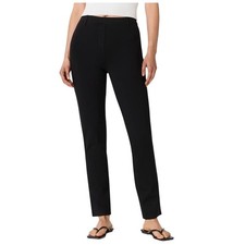 Quince Ultra-Stretch Ponte Straight Leg Pant Black MP Capsule Minimalist Office