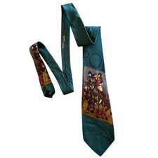 Polo Ralph Lauren 100 Silk Tie International Challenge Cup Equestrian Horse 90s