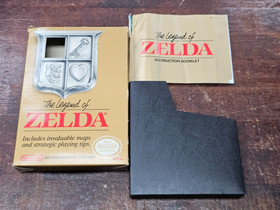 The Legend of Zelda: Complete Tested CIB Gold Cart Manual  (Nintendo, NES, 1987 
