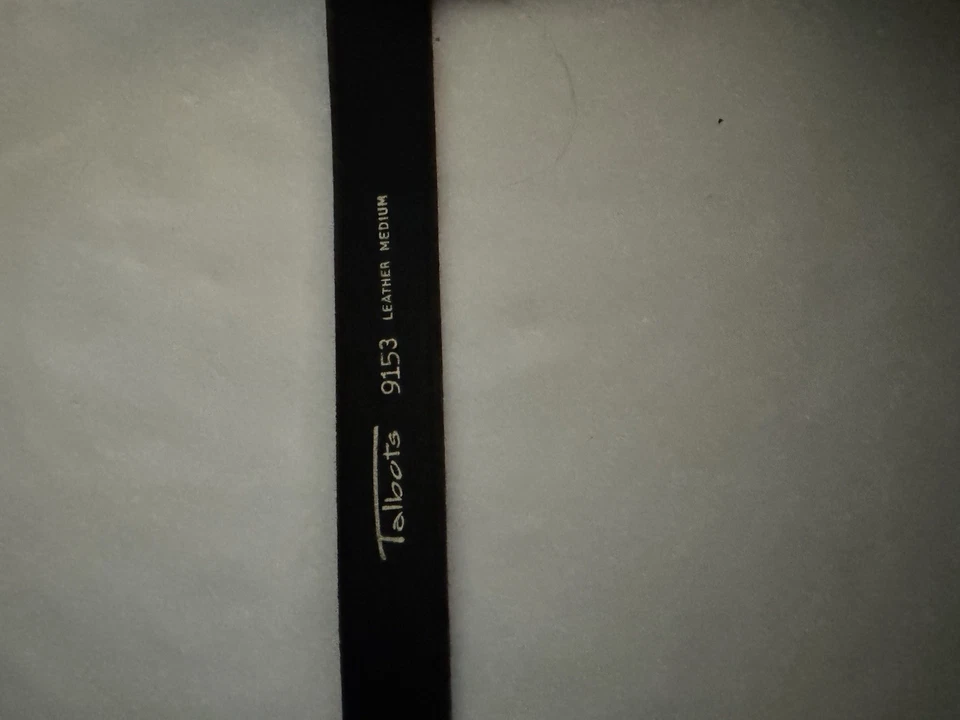 Cinturón de cuero marrón Talbots hebilla de latón para mujer M medidas texturizadas fotos Foto 2 de 4