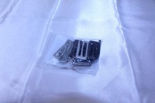 30 PC Pack 25mm Bag Strap Clips 15 Black 15 Silver-tone Flat All Alloy
