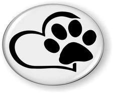BestLicensePlateFrames Love Animals 3D Domed CAR Emblem Badge Sticker Round