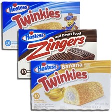 Pack Variedad Hostess Twinkie con Zingers | Tres Sabores: Original, Chocolate Z