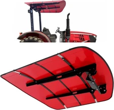 Sun Shield Tuff Top Tractor Canopy For 2" x 2" or 2" x 3" ROPS 48" X 52"-Red