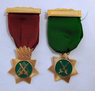 Knight Mason Member Brest Jewel Past Chief Masonic Medal