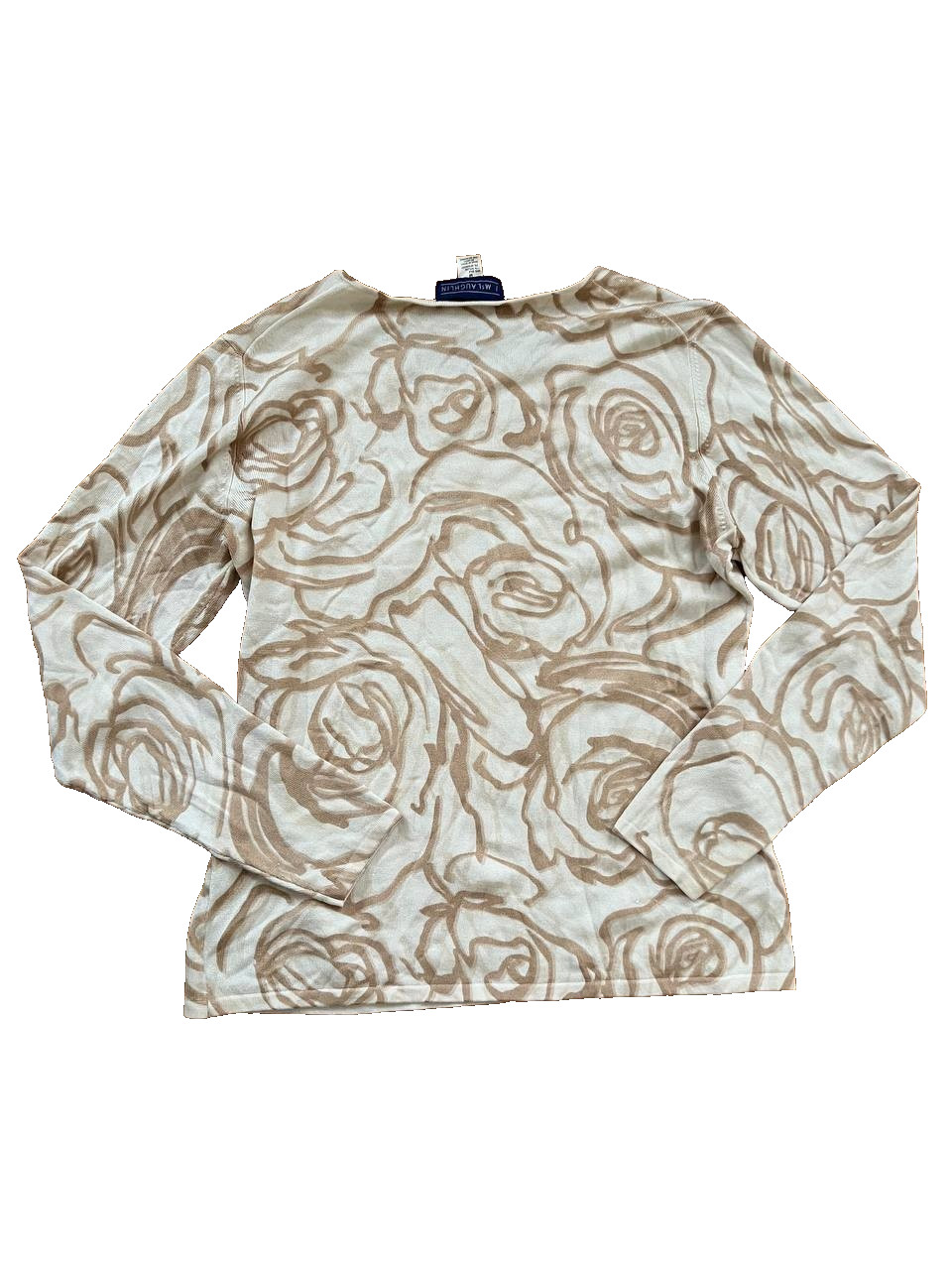 J.MCLAUGHLIN Patterned Sweater Crew Neck Silk Lon… - image 6