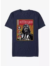 Star Wars Return Of The Jedi Vader Cover T-Shirt Unisex Navy