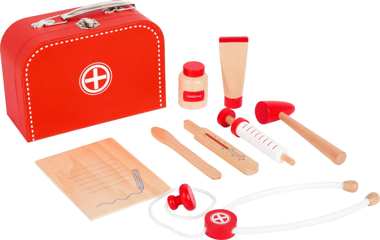 Small foot 11183 Play set doctors case made of wood incl syringe stethosco 9390₽