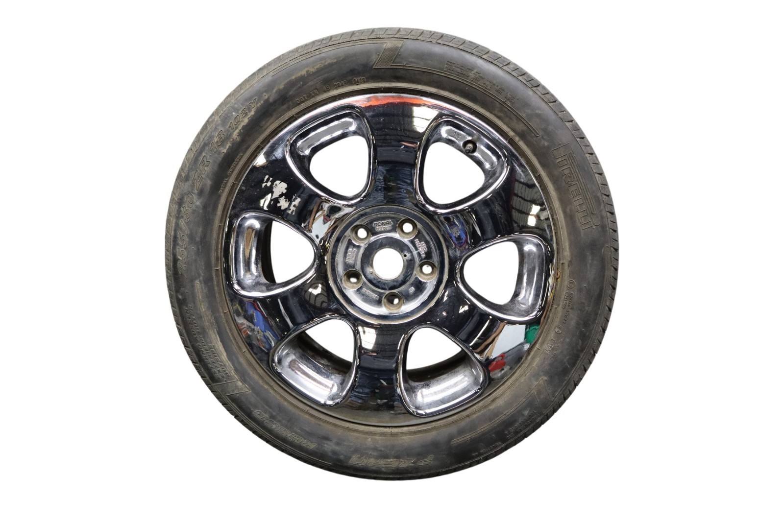 99-04 Bentley Arnage 6 Spoke 18 Inch Chrome Wheel Rim W/Tire PD56208PA Oem