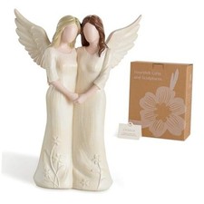 Friendship Gifts for Best Friend: Two Sisters Holding Hands Angel Angel Sisters