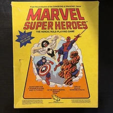 TSR Marvel Super Heroes Role Playing Game MH-O 6850 (Complete) UNPUNCHED - 1984