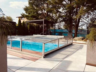 Gfk Schwimmbecken Überdachung Poolhalle Pool Abdeckung 985x395x0,85m  Hersteller - Bild 1 von 4