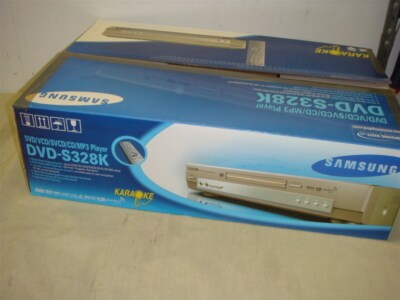 Samsung DVDプレーヤー DVD-S328 SAMSUNG DVD-S328K DVD/VCD/SVCD/CD/MP3/KARAOKE PLAYER W/2X