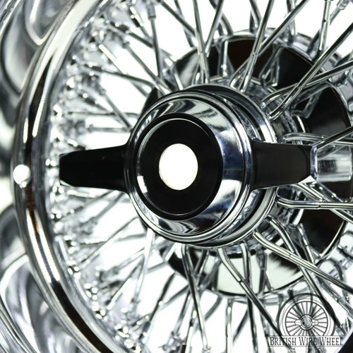 Zenith Style 2 Ear Cut Chrome Knock Off Spinner Caps for Lowriders | Set of 4 - Picture 12 of 14
