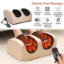 Electric Foot Massager Heating Roller Shiatsu Kneading Relax Relief Foot Stress
