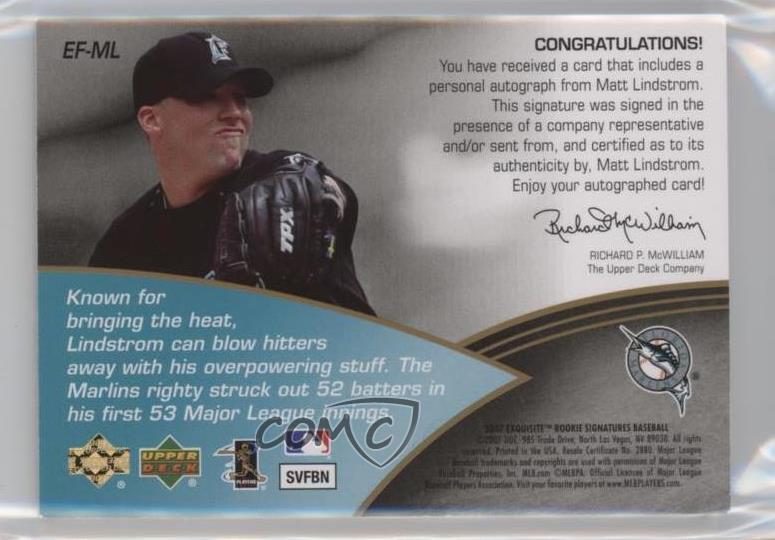 2007 Upper Deck Exquisite Rookie Signatures Futures Gold /20 Matt