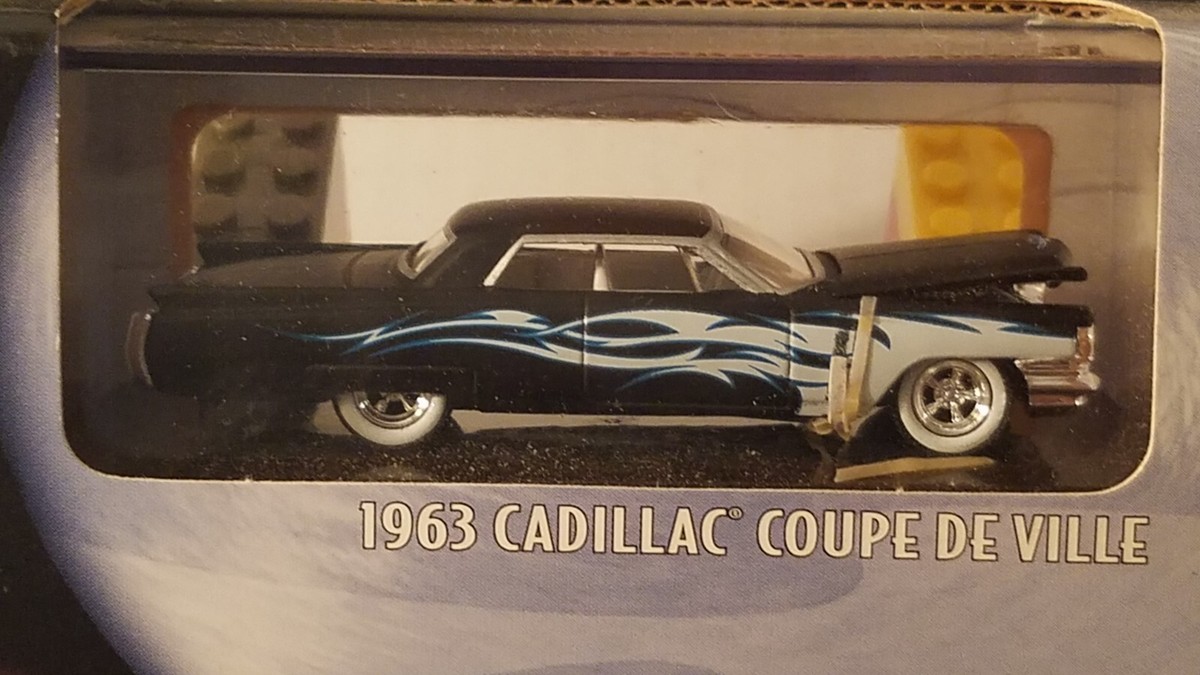 1963 Cadillac Fleetwood ミニカー 限定版 100% Hot Wheels Collectibles 1963 Cadillac in black with flames