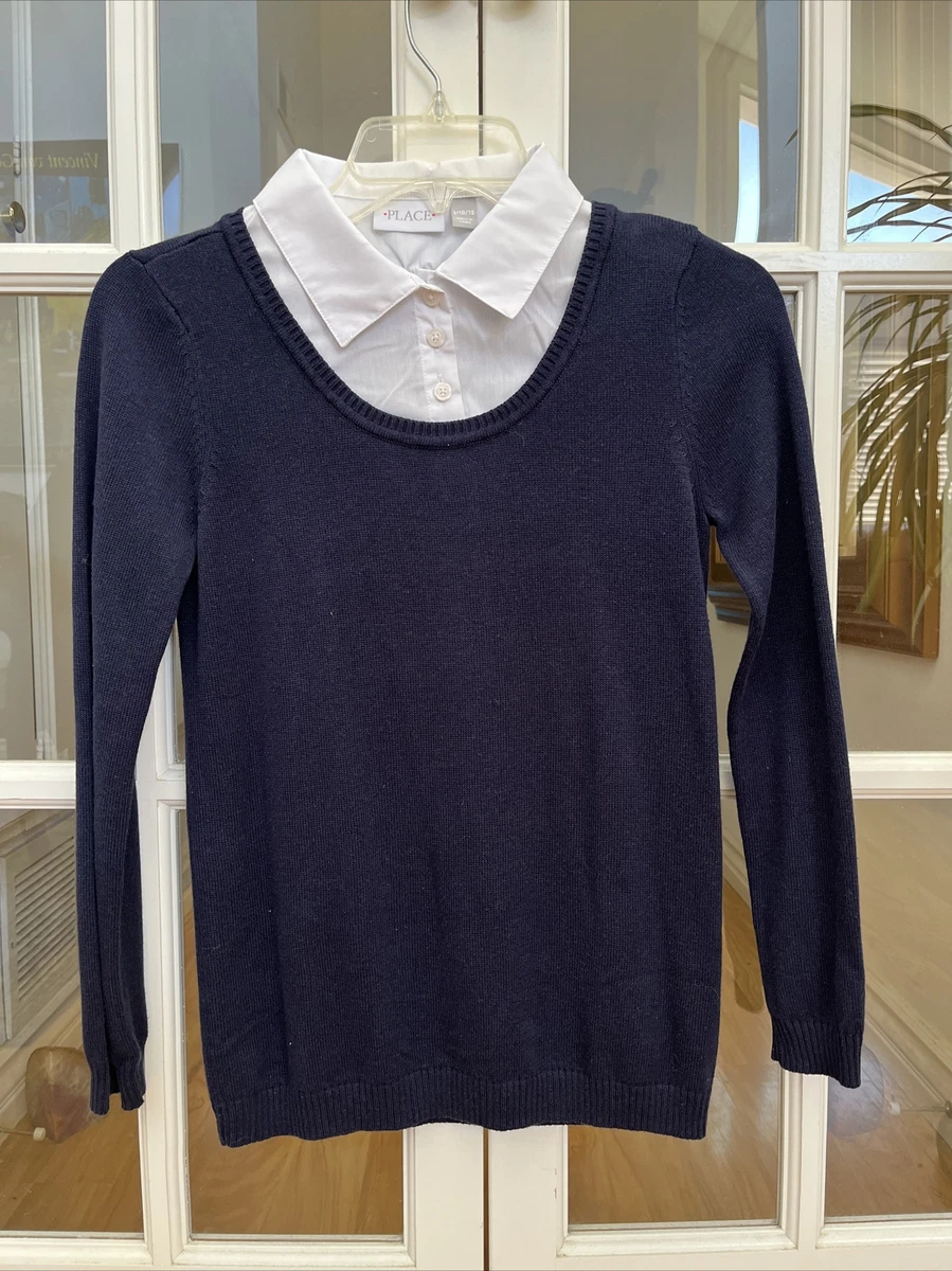 Faux shirt under clearance sweater