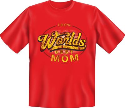 T-Shirt Mutter 100 % Worlds best Mom S M L XL XXL XXXL NEU Geschenk