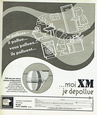 publicité Advertising 0623  1968  XM  micro station épuration  je dépollue