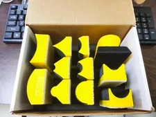 11pcs /set Abrasive Block Hand Sander Pad Base for Hook Loop Sanding Disc Paper