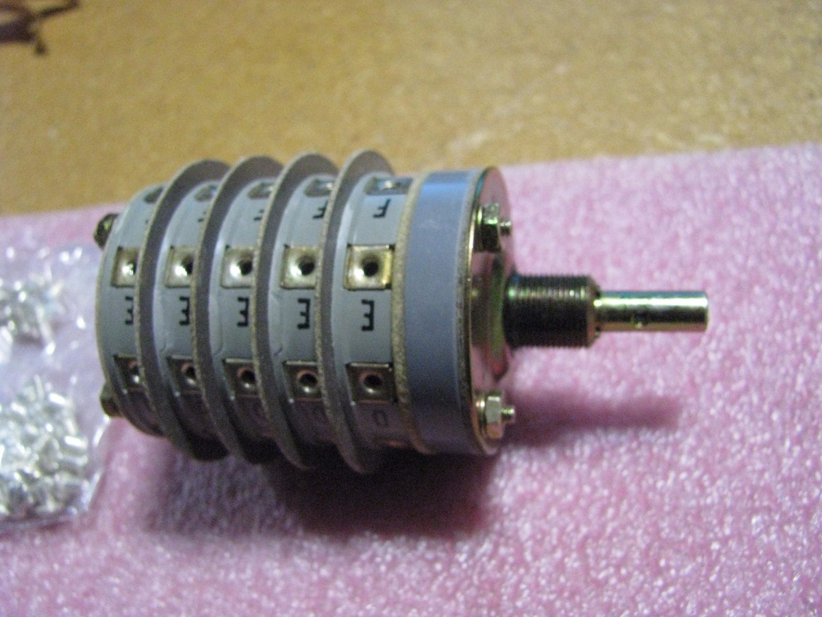ELECTRO SWITCH ROTARY SWITCH # S2JL5 NSN: 5930-00-752-2813 # S62