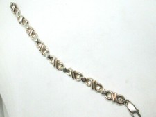 Handmade sterling silver bracelet infinity symbol contemporary shape design