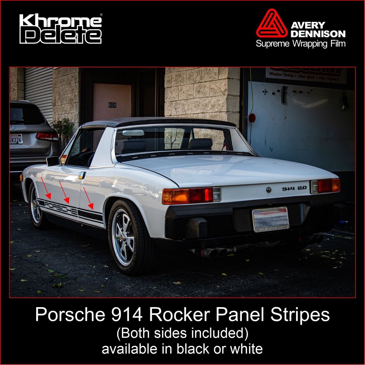 1969-1976 Porsche 914 Rocker Panel Racing Stripes | eBay