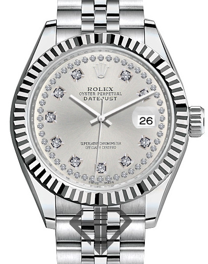 Womens Rolex Datejust SS Jubilee Metallic
