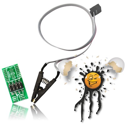 SOIC8 SOP8 ESP8266  Nand Flash W25Q BIOS/24/25/93 AVR Programmer Clip +Adapter