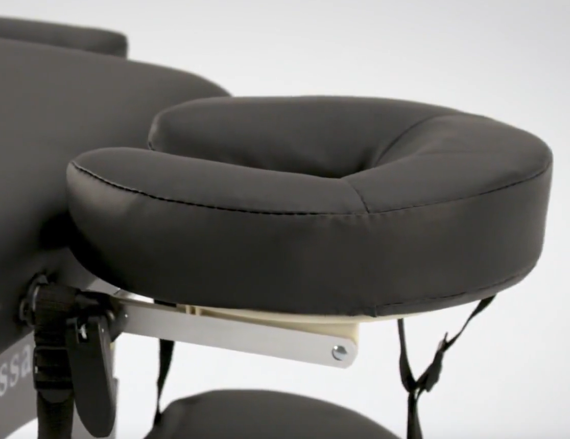 Best Massage TwoFold Portable Beech Wood Leather Massage Table Black