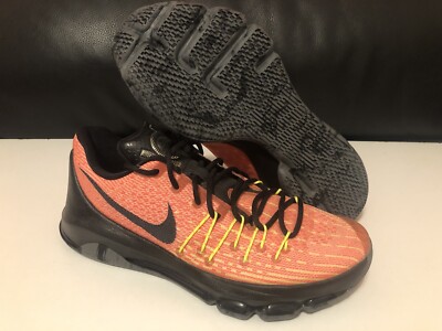 Size 9 - Nike KD 8 Hunt's Hill Sunrise NWOB Kevin Durant orange