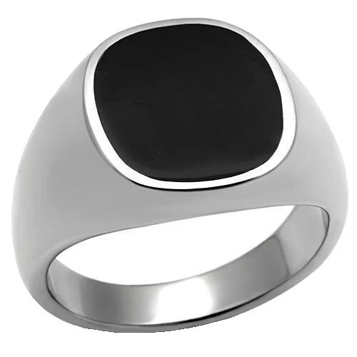 Anillos negro de resina para hombres