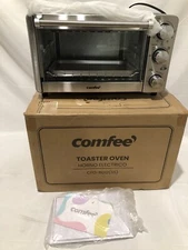 Comfee Toaster Oven, 4 Slice, 12L, Stainless Steel (CFO-BG12SS) NEW DAMAGED box