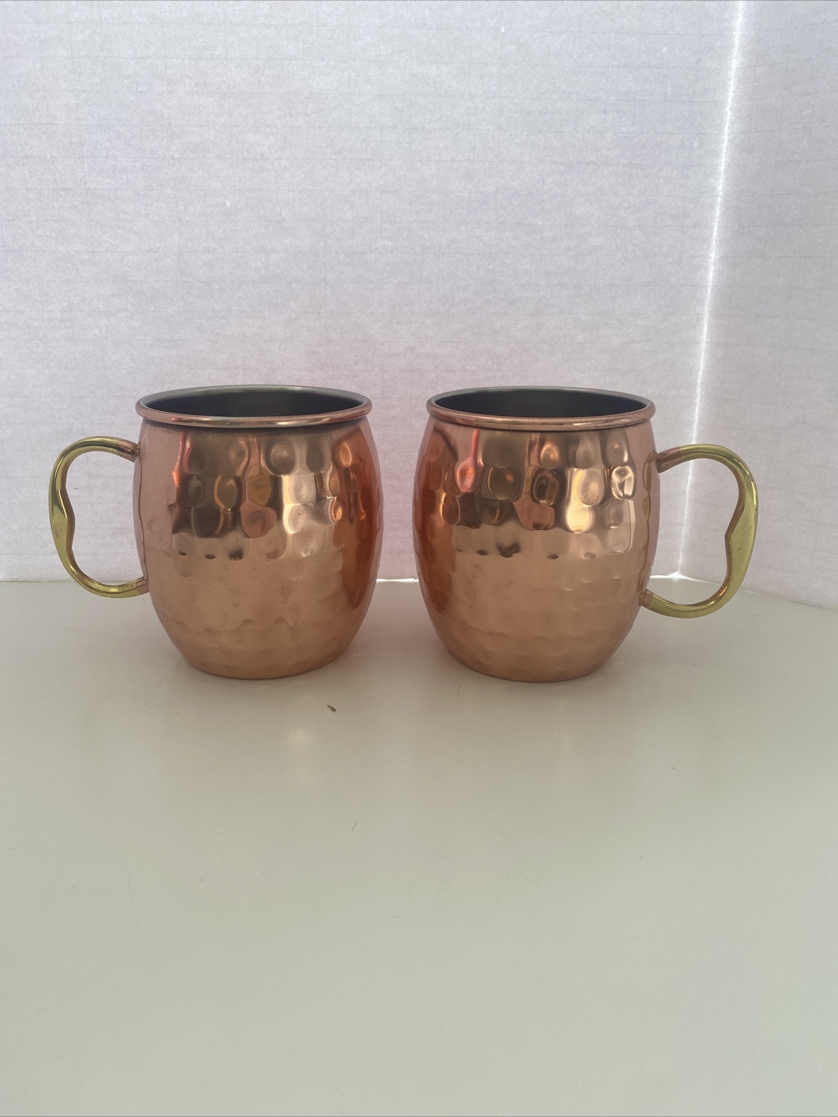 2 Godinger Moscow Mule Mugs, Hammered Copper Bar Cocktail supplies eBay