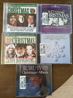 lot 5 New Sealed CDs christmas CD
