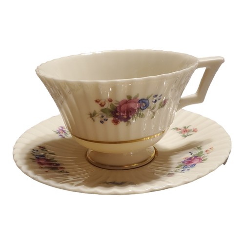 1930s Lenox Pavlova Double Line Teacup Saucer Near Mint ONE set is included - Picture 3 of 15